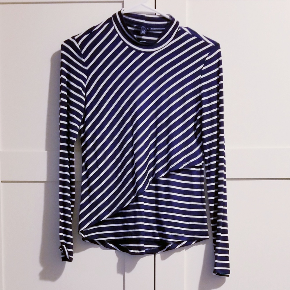 Blue & White Striped Shirt